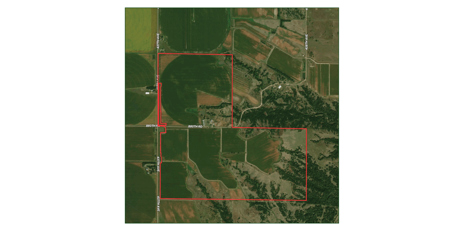 478 Acres, Brown County – Buffalo Flats Irrigated Farm and Wildlife