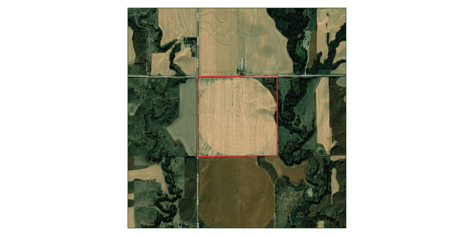 156 Acres, Gosper County Irrigated Farm