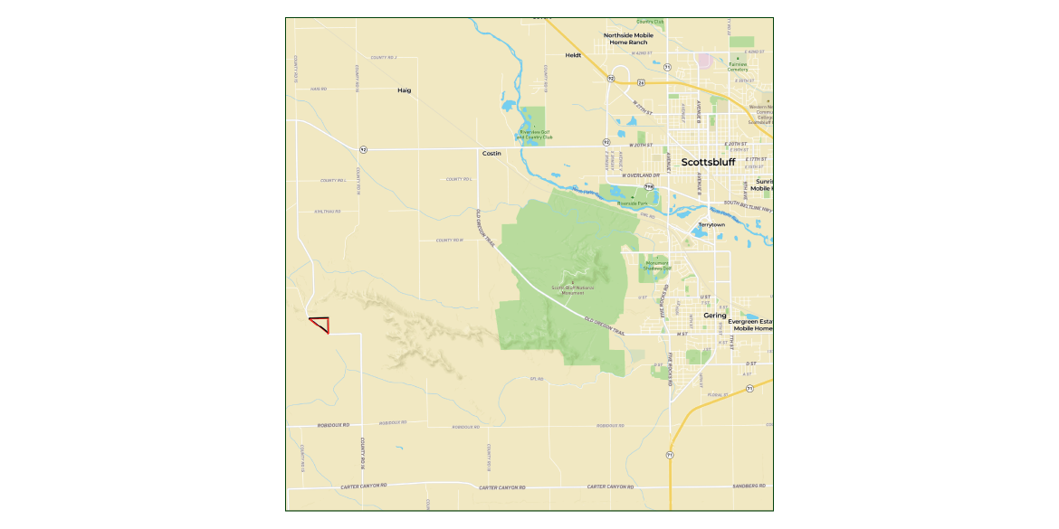 25 Acres, Scotts Bluff County Acreage