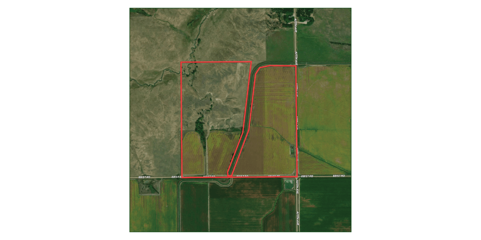 150 Acres, Brown County Irrigated Quarter and Creek Bottom