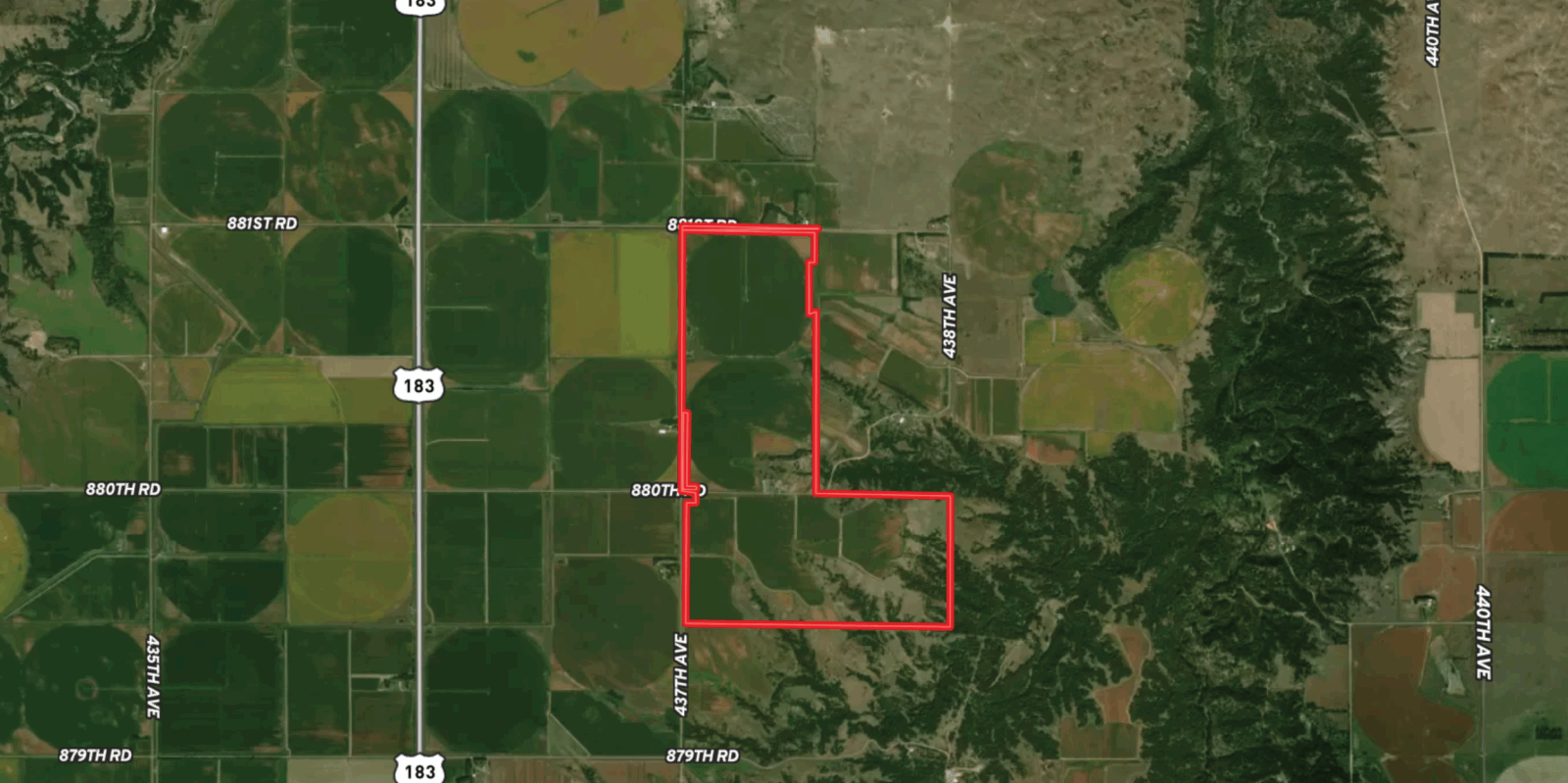 633 Acres, Brown County – Buffalo Flats Irrigated Farm and Wildlife 633