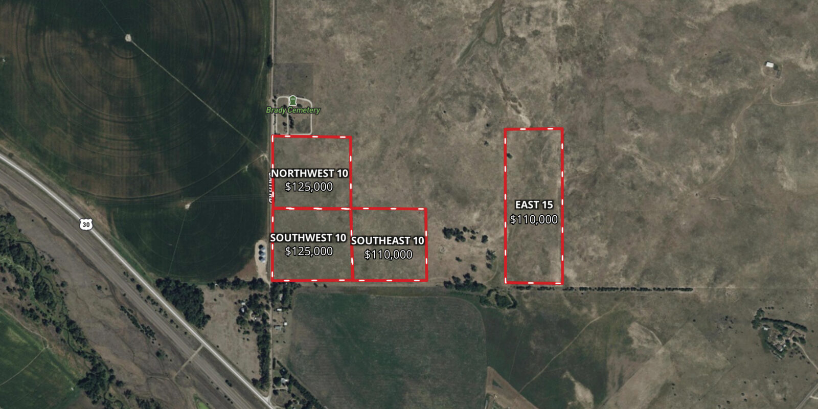 Brady Acreage Lots-Northwest Lot