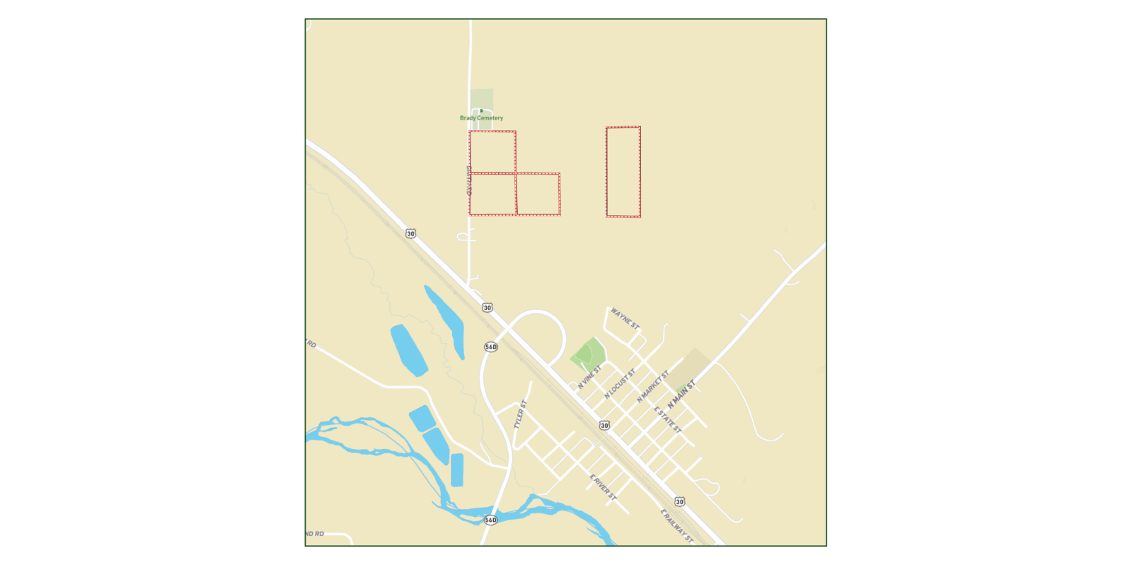 Brady Acreage Lots-Northwest Lot