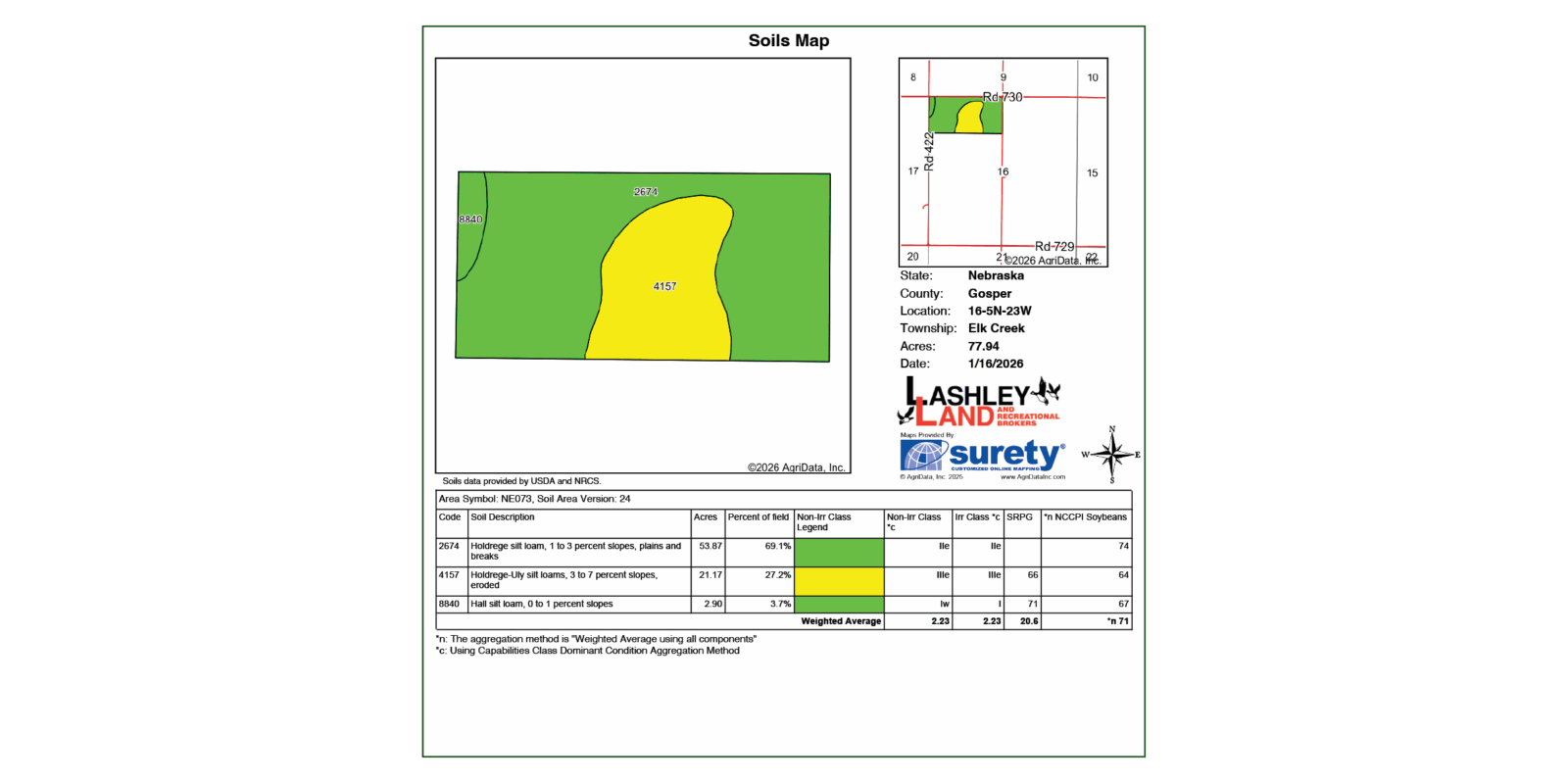 80 Acres, Gosper County Drycrop Parcel