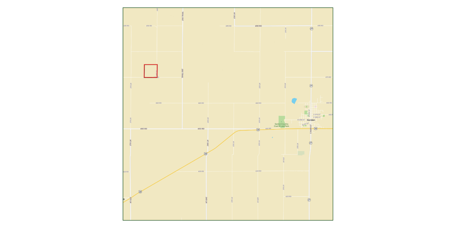 2622 670th Rd., Gordon, NE 69343