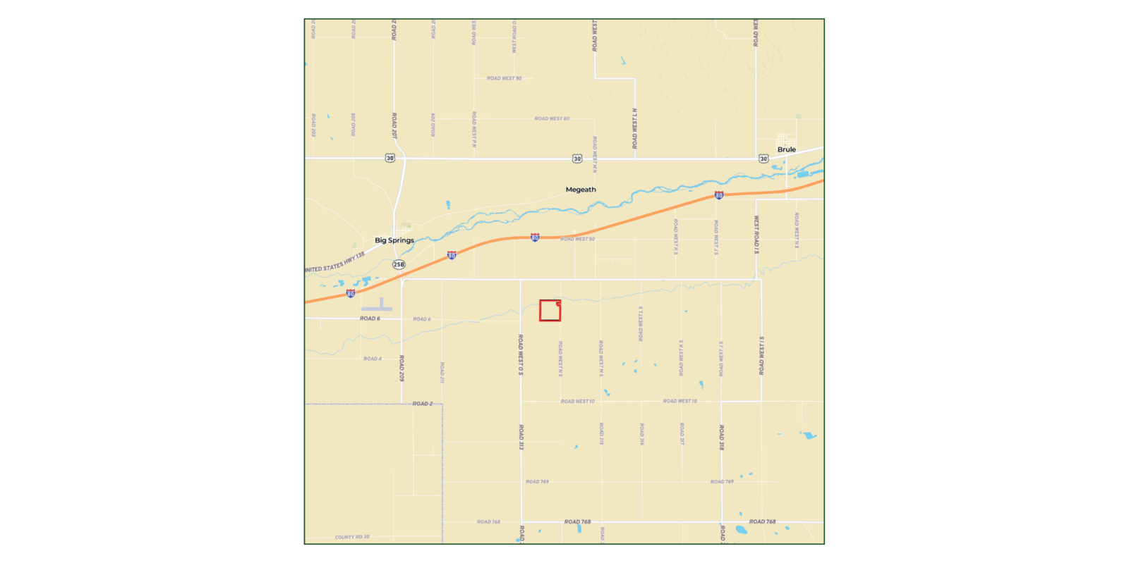 156 Acres, Southwestern Keith County Pivot