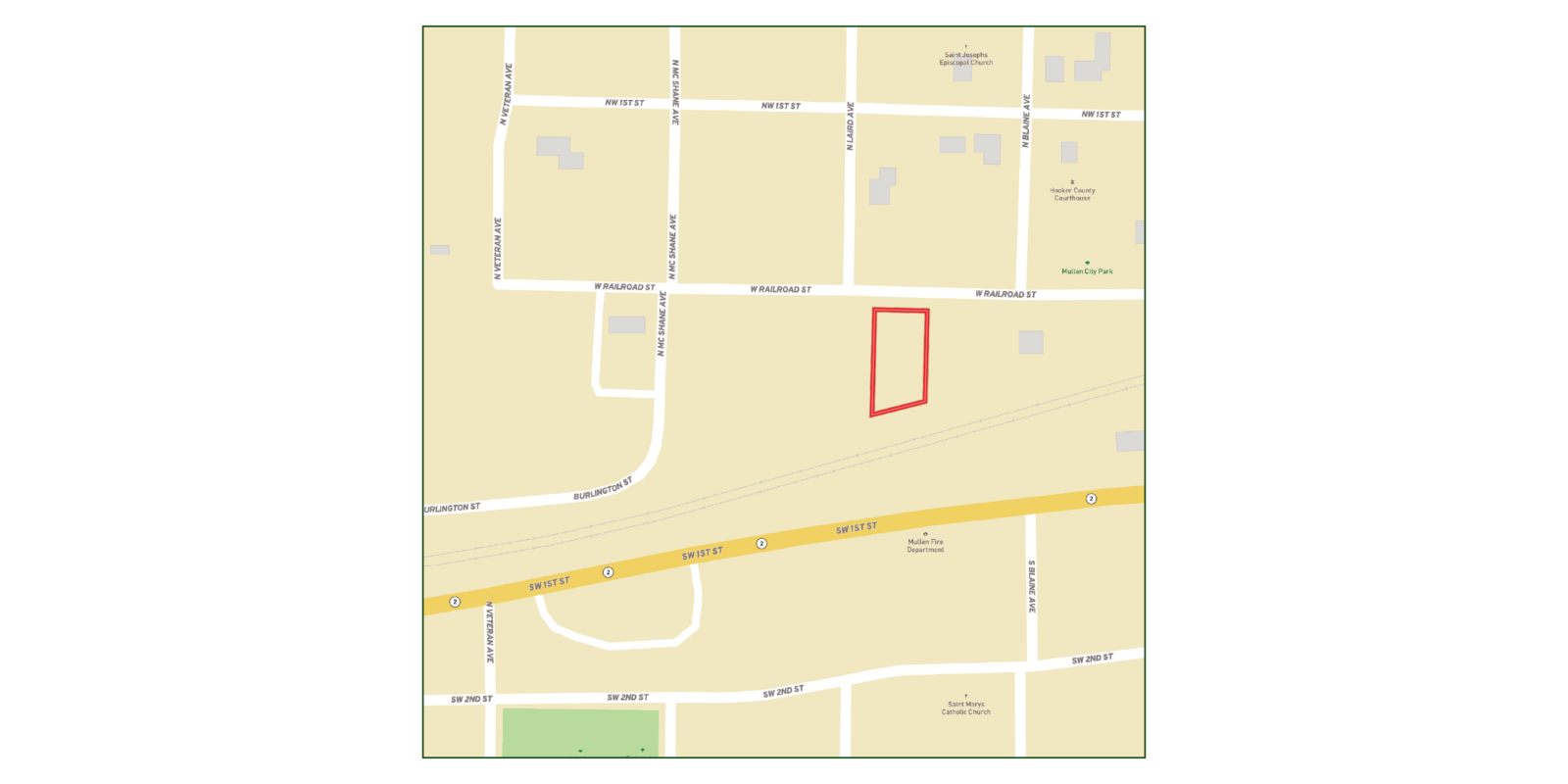 405 W. Railroad St., Mullen, NE