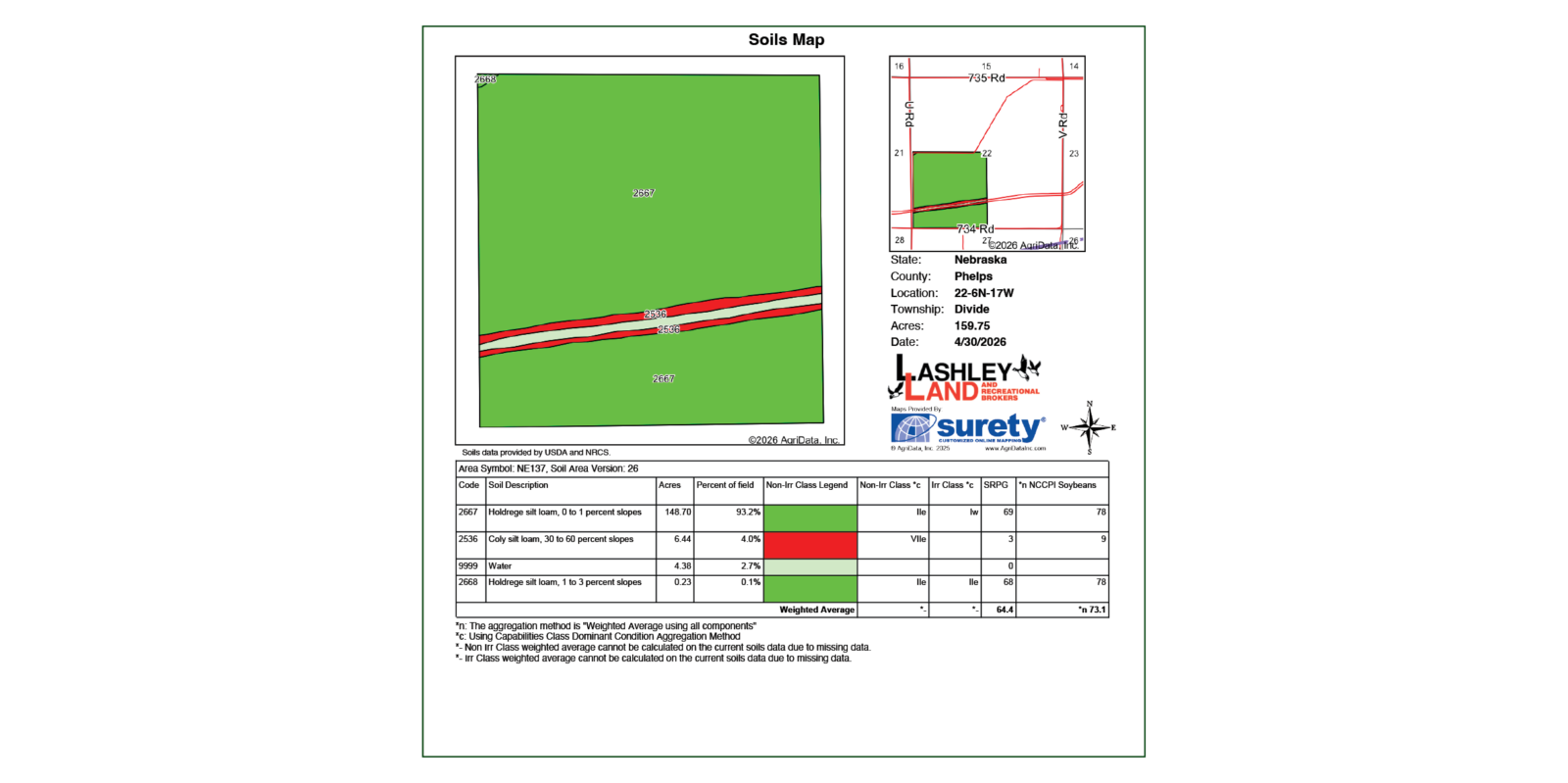 145 Acres, Phelps County Farm